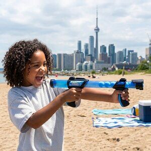 Atomic Power Popper 2-Pack Blue and Yellow with Soft Foam Balls by Hog Wild